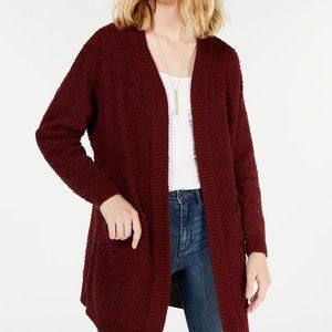 Macy's Say What? Red Cardigan - XS NWT